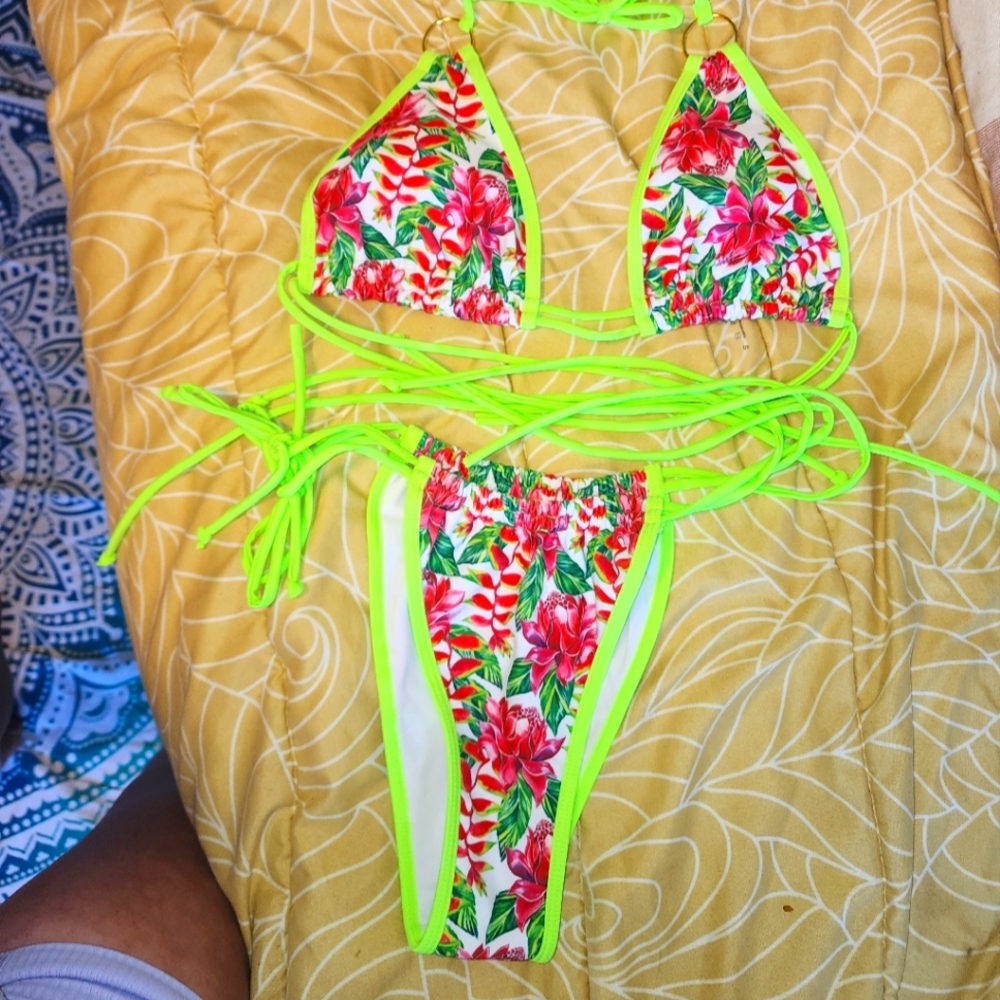 Floral Neon Bikini *Brand New*